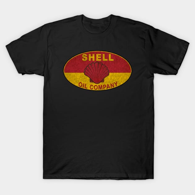 SHELL OIL COMPANY - RETRO T-Shirt by bengkelmarimin